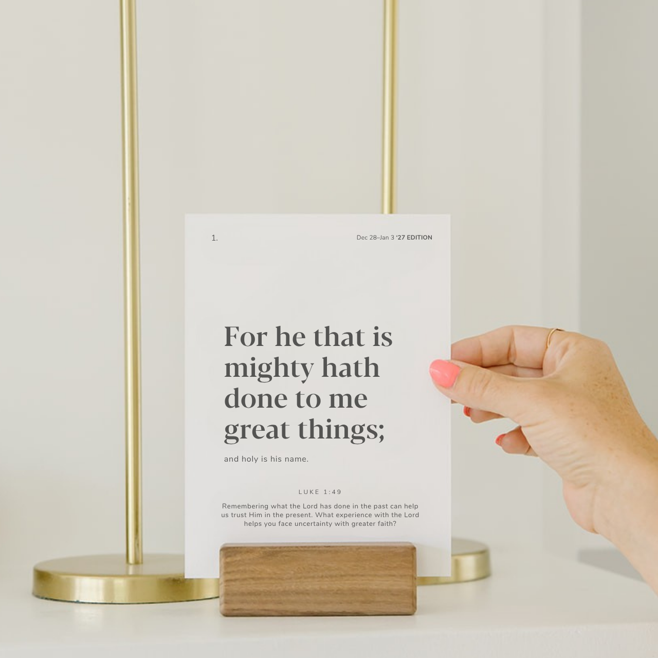 New Testament 2027 Card Set with Stand - Aligns with Come, Follow Me: PreOrder