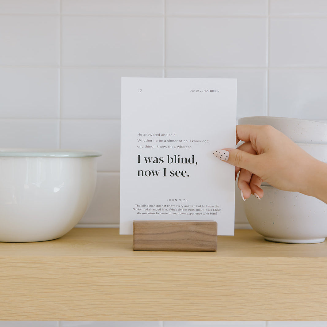 New Testament 2027 Card Set with Stand - Aligns with Come, Follow Me