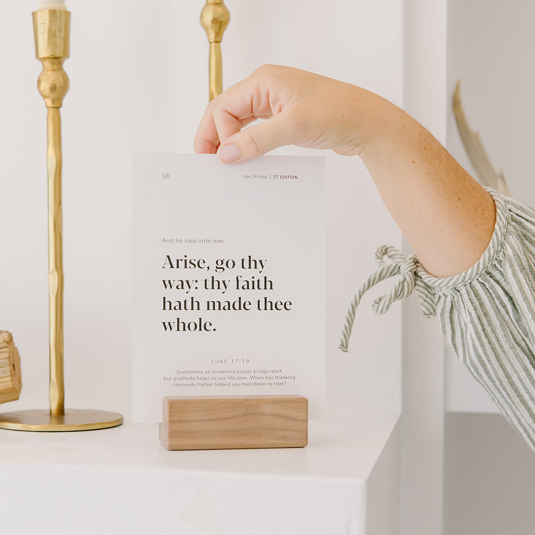 New Testament 2027 Card Set with Stand - Aligns with Come, Follow Me