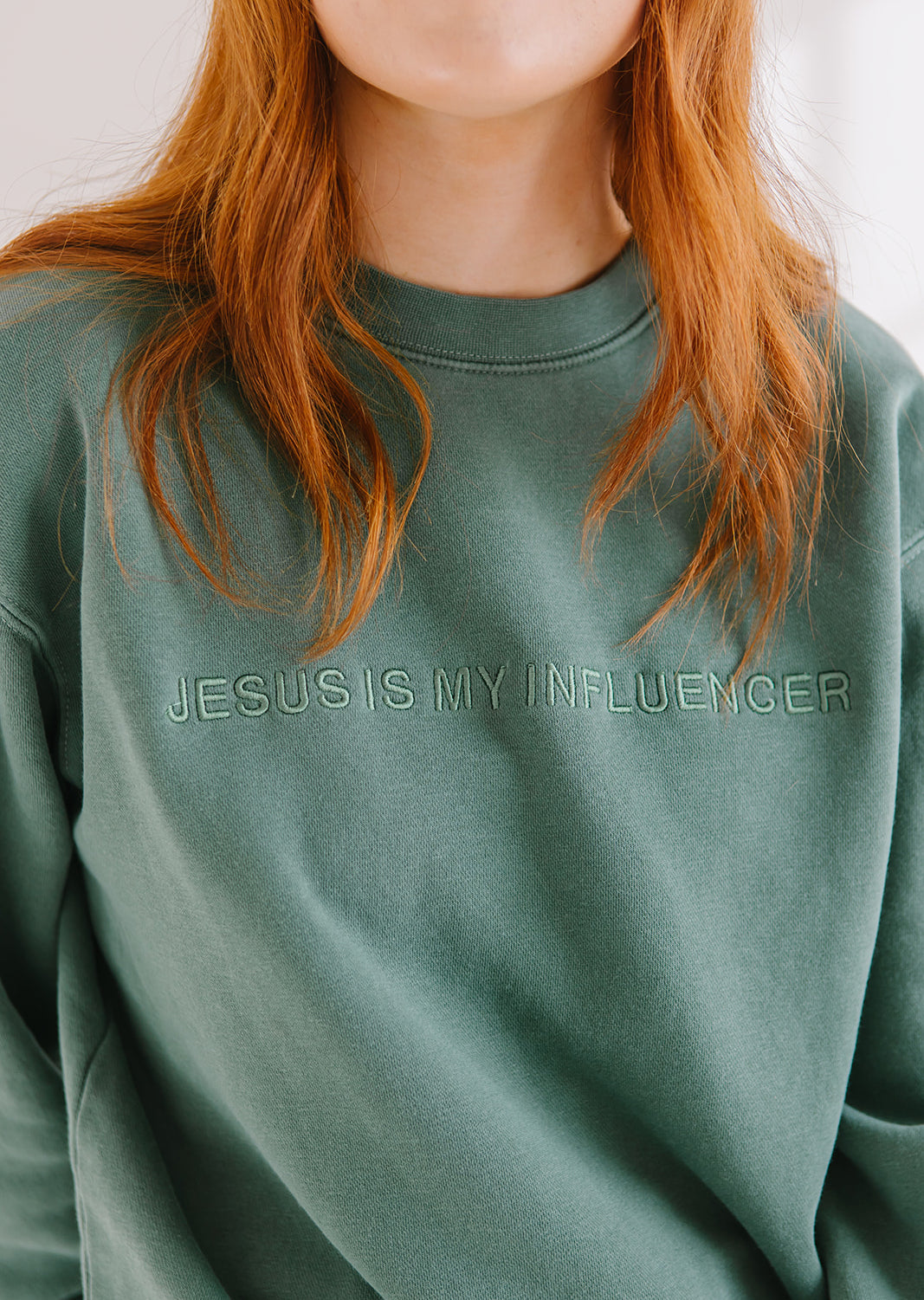 jesus is my influencer sweatshirt christain apparel salt and hart salt and heart