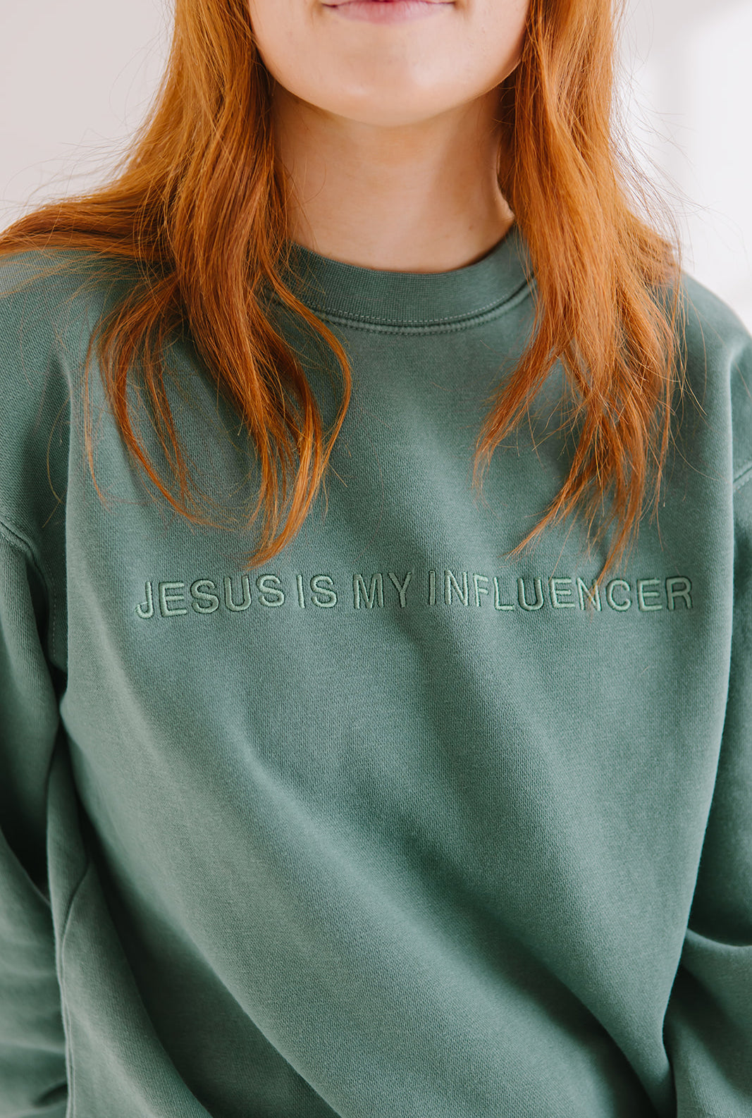 jesus is my influencer sweatshirt christain apparel salt and hart salt and heart
