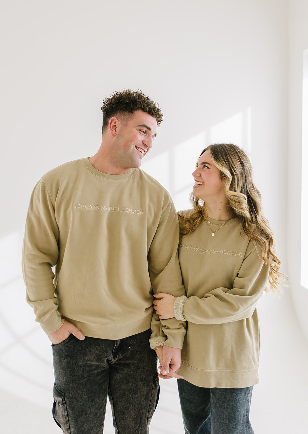 jesus is my influencer sweatshirt christain apparel salt and hart salt and heart