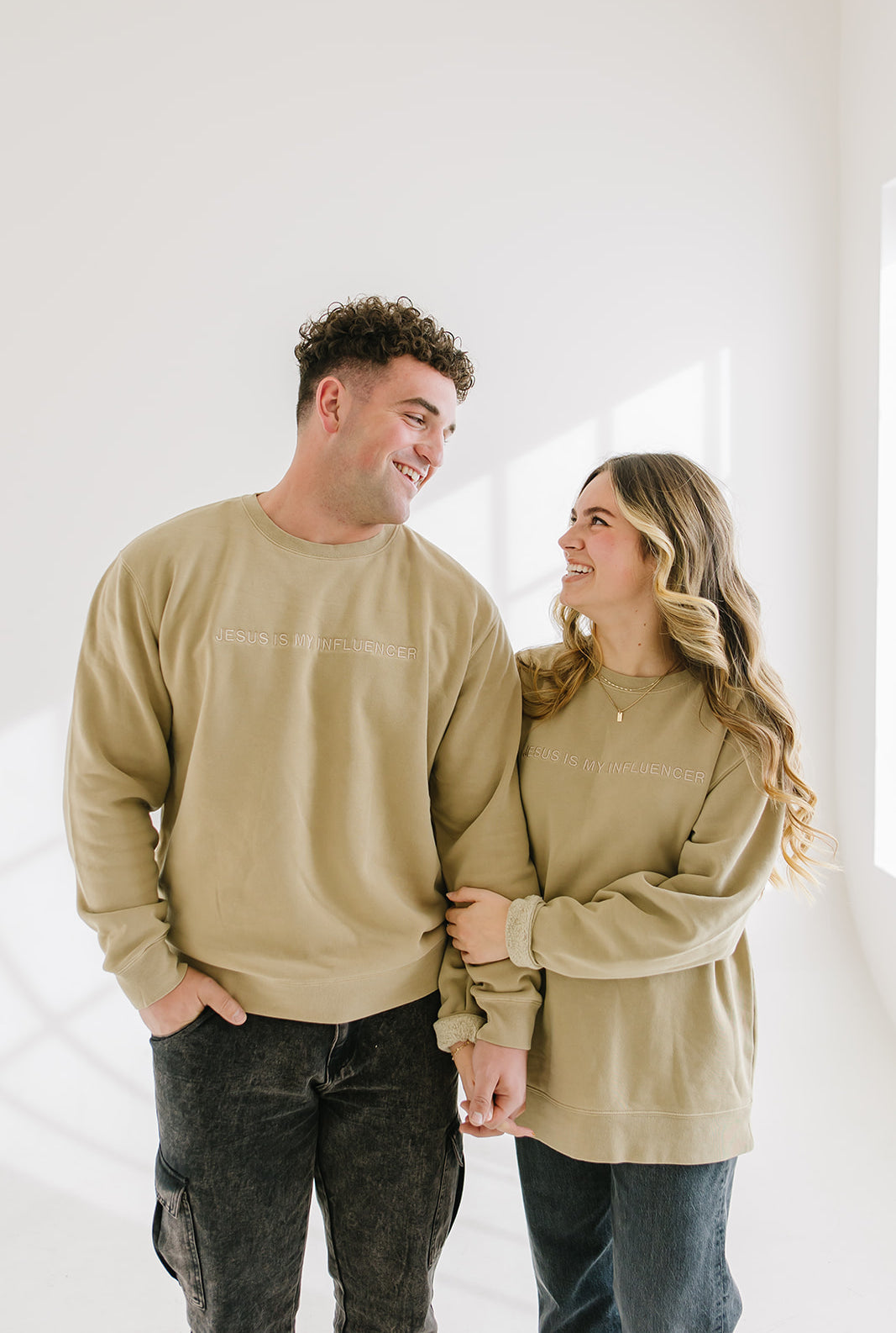 jesus is my influencer sweatshirt christain apparel salt and hart salt and heart