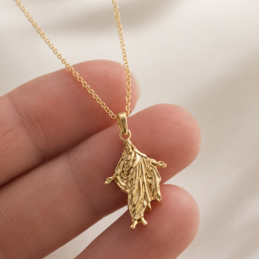 Keep Him Close Dainty Jesus Christ Necklace