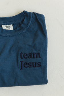 Team Jesus Embroidered T-Shirt