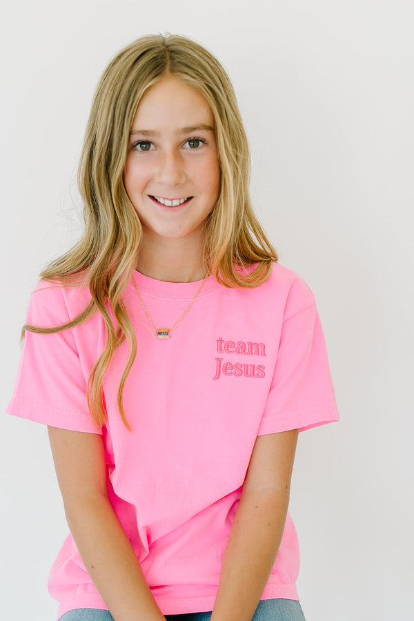 Team Jesus Kids Embroidered Tee
