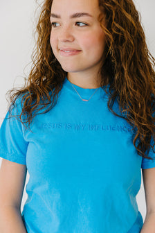 Jesus Is My Influencer™ Embroidered Tee