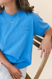 Jesus Is My Friend Embroidered T-Shirt