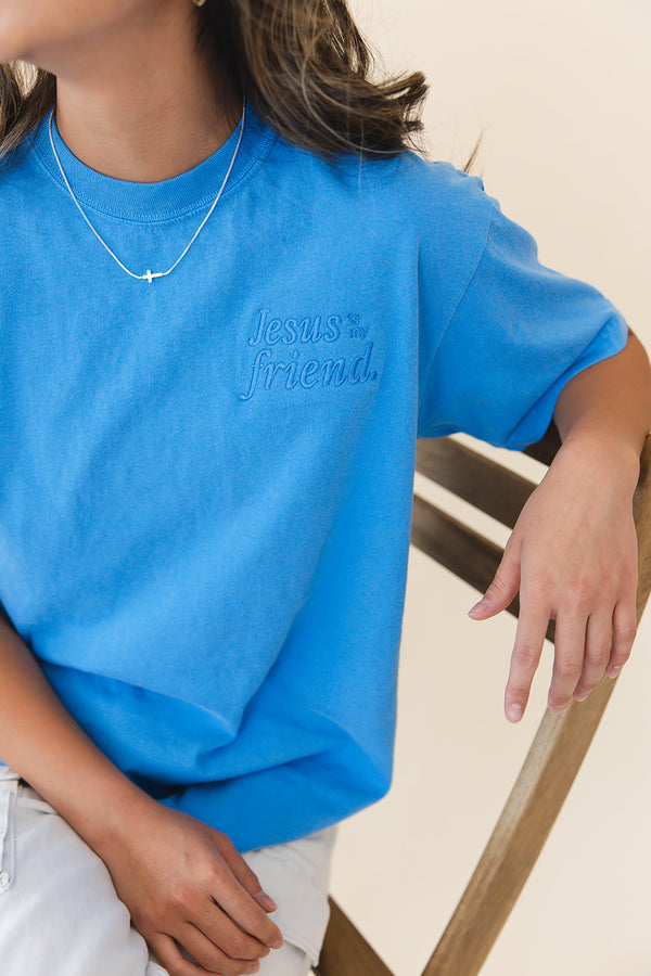 Jesus Is My Friend Embroidered T-Shirt