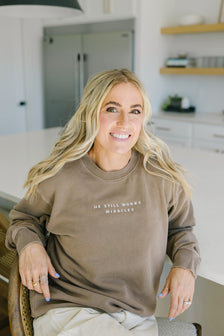 He Still Works Miracles Embroidered Sweatshirt