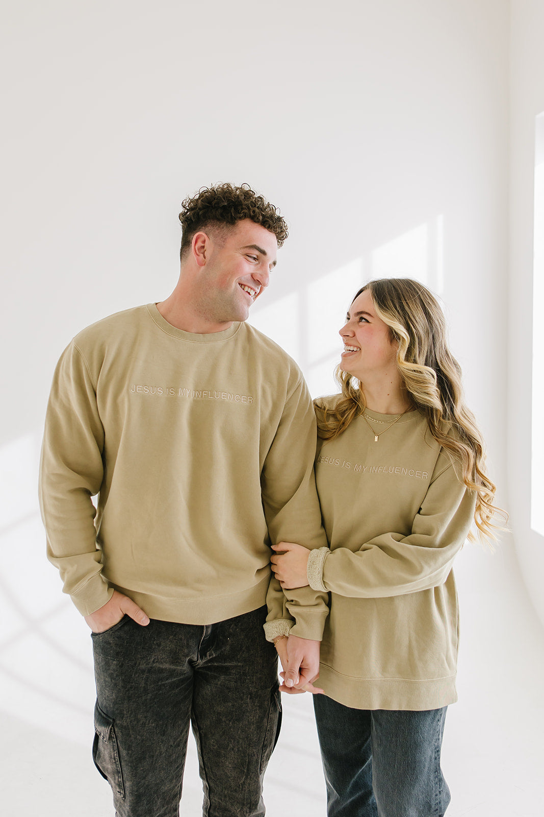 jesus is my influencer sweatshirt christain apparel salt and hart salt and heart 